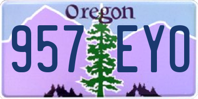 OR license plate 957EYO