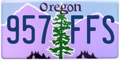 OR license plate 957FFS