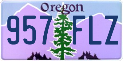 OR license plate 957FLZ