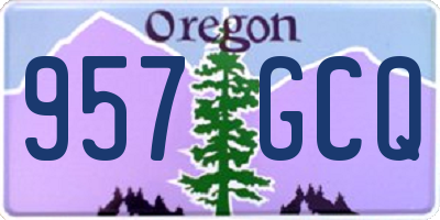 OR license plate 957GCQ