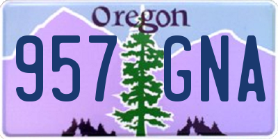 OR license plate 957GNA