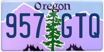 OR license plate 957GTQ