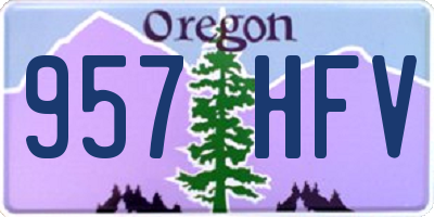 OR license plate 957HFV