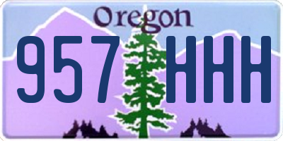 OR license plate 957HHH