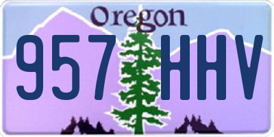 OR license plate 957HHV