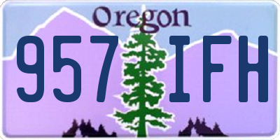 OR license plate 957IFH