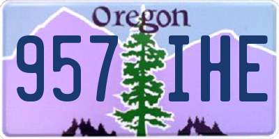 OR license plate 957IHE