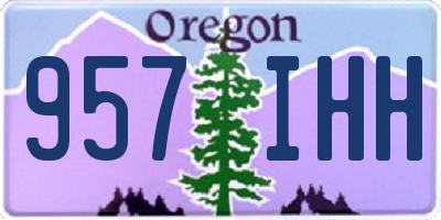 OR license plate 957IHH