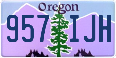 OR license plate 957IJH