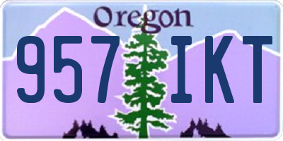 OR license plate 957IKT
