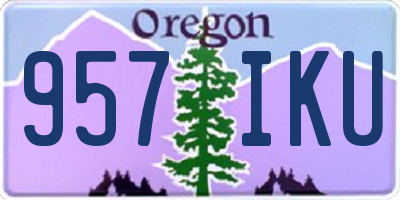 OR license plate 957IKU