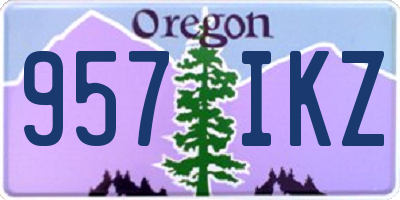 OR license plate 957IKZ