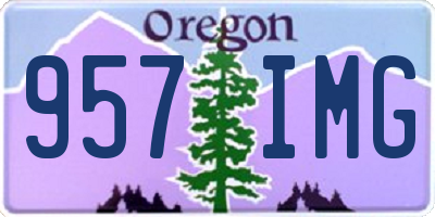 OR license plate 957IMG