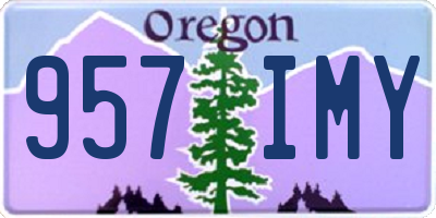 OR license plate 957IMY