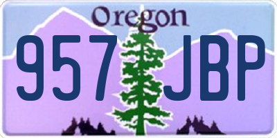 OR license plate 957JBP
