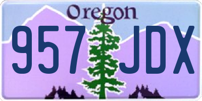 OR license plate 957JDX