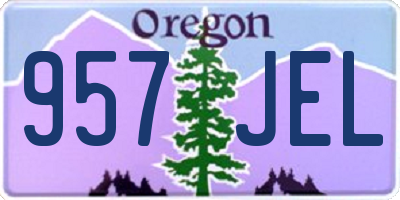 OR license plate 957JEL