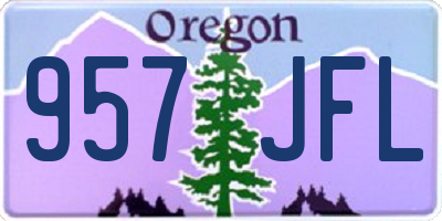 OR license plate 957JFL