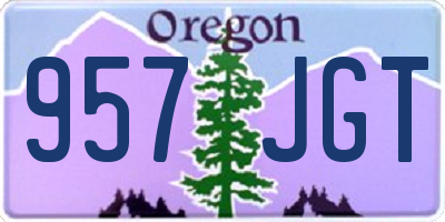 OR license plate 957JGT