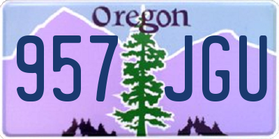 OR license plate 957JGU