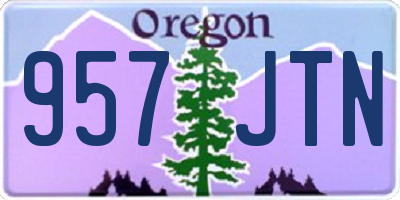 OR license plate 957JTN