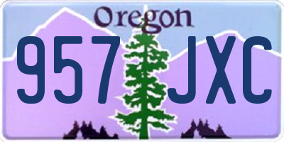 OR license plate 957JXC