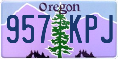 OR license plate 957KPJ