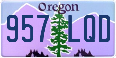 OR license plate 957LQD