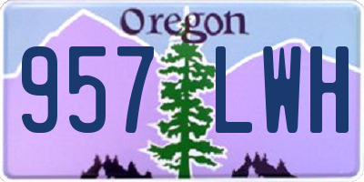 OR license plate 957LWH