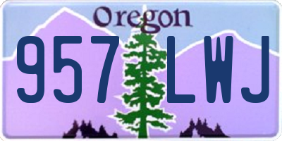 OR license plate 957LWJ