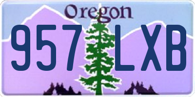 OR license plate 957LXB