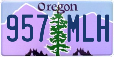 OR license plate 957MLH