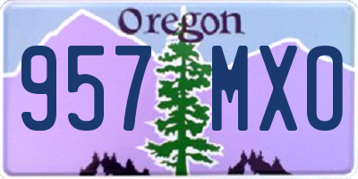OR license plate 957MXO