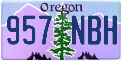 OR license plate 957NBH