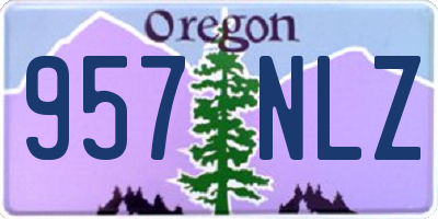 OR license plate 957NLZ