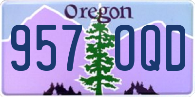 OR license plate 957OQD
