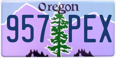 OR license plate 957PEX