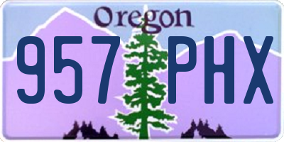 OR license plate 957PHX