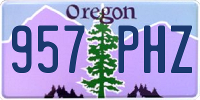 OR license plate 957PHZ