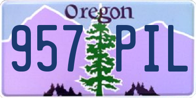 OR license plate 957PIL