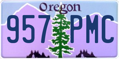 OR license plate 957PMC