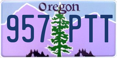 OR license plate 957PTT