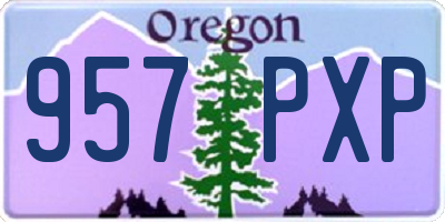 OR license plate 957PXP
