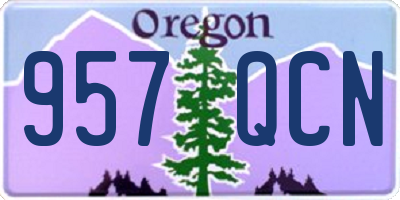 OR license plate 957QCN
