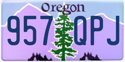 OR license plate 957QPJ