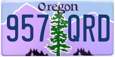 OR license plate 957QRD