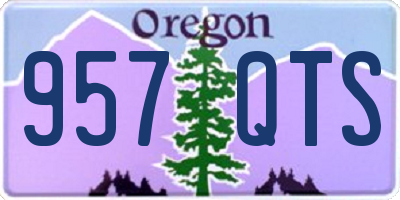 OR license plate 957QTS