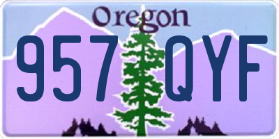OR license plate 957QYF
