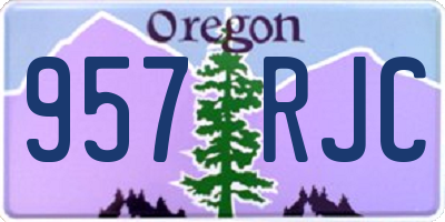 OR license plate 957RJC