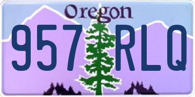 OR license plate 957RLQ